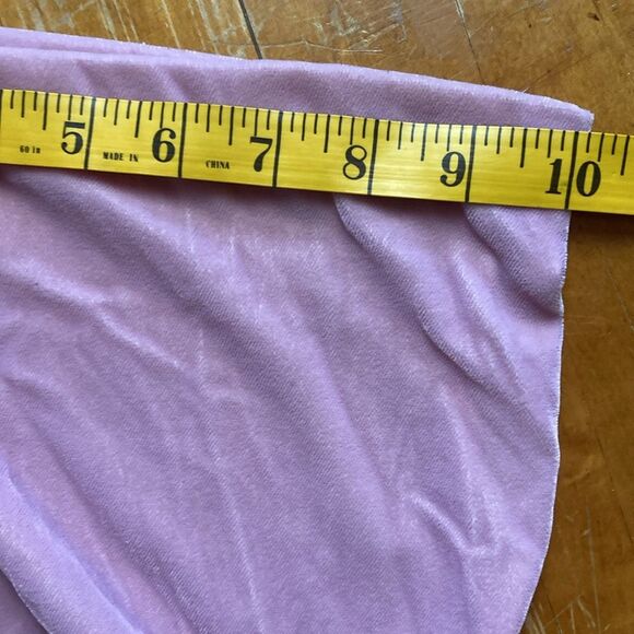 Juicy Couture Black Label Dusty Rose Pink Velour Straight Trousers Pants Sz 10 - Picture 13 of 13